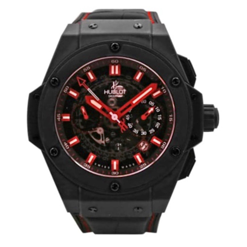Hublot King Power Big Bang 48mm, Microblasted black ceramic, Red dial Watch, Ref. # 701.C1.1123.GR