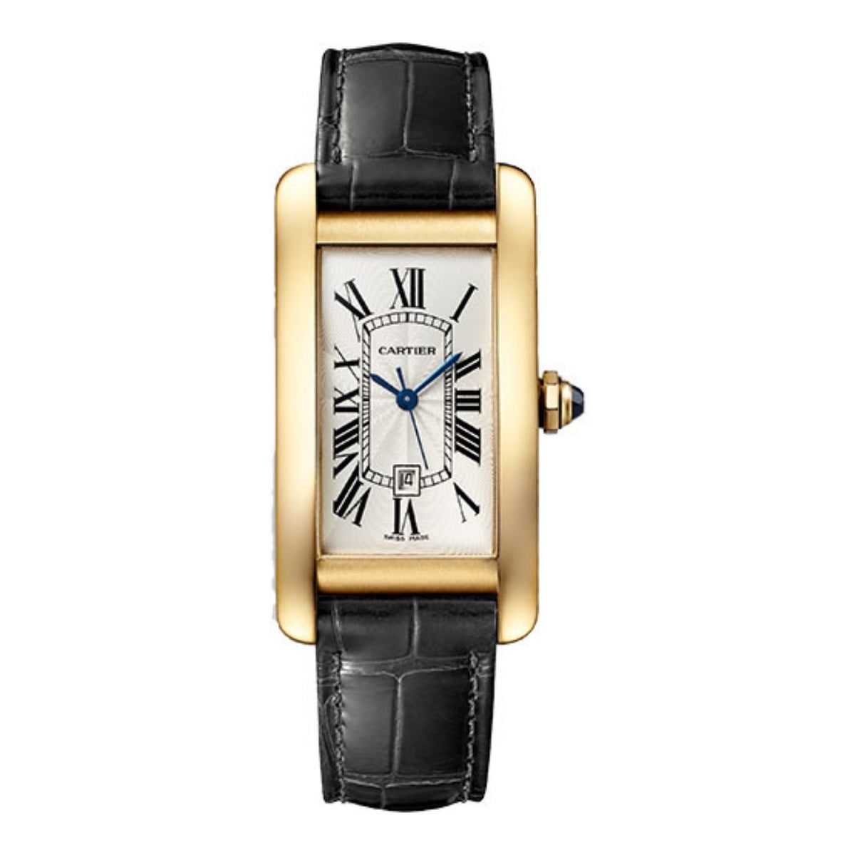 Cartier Tank Américaine Mini Steel Silver Sunray Dial Shiny
