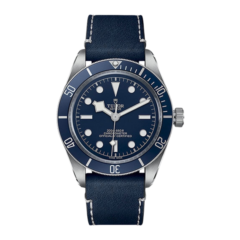Tudor Black Bay 39mm | blue soft touch Strap | blue domed Dial | Men's Watch ref. M79030B-0002