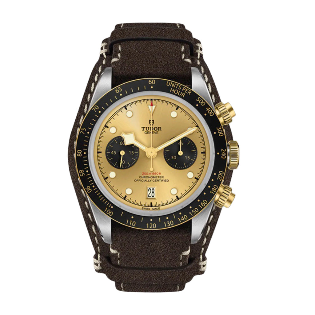 Tudor Black Bay Chrono S&G 41mm | Brown leather strap | Champagne Dial | Men's Watch ref. M79363N-0008
