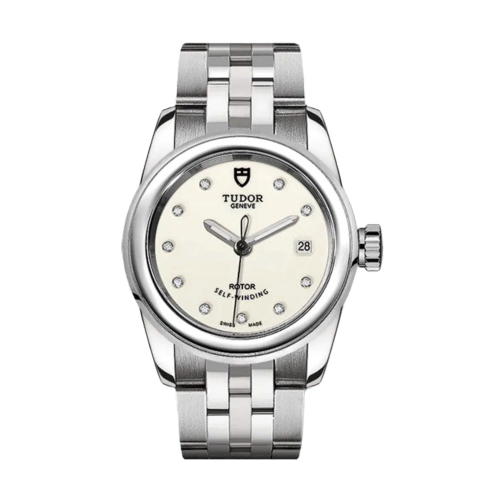 Tudor Glamour Date 26mm | Stainless Steel bracelet | Opaline Diamond dial | Ladies Watch M51000-0028