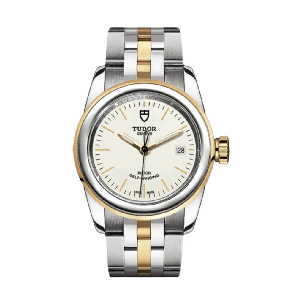 Tudor Glamour Date 26mm | Steel and 18k yellow gold bracelet | Opaline dial | Ladies Watch M51003-0025