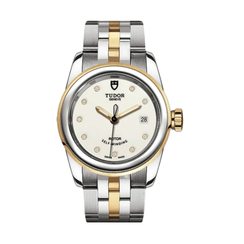 Tudor Glamour Date 26mm | Steel and 18k yellow gold bracelet | Opaline Diamond dial | Ladies Watch M51003-0026