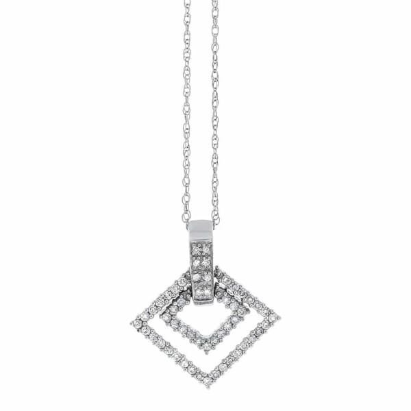 14kt White Gold Fashion Pendant of 1.00ct diamonds PEN-456600
