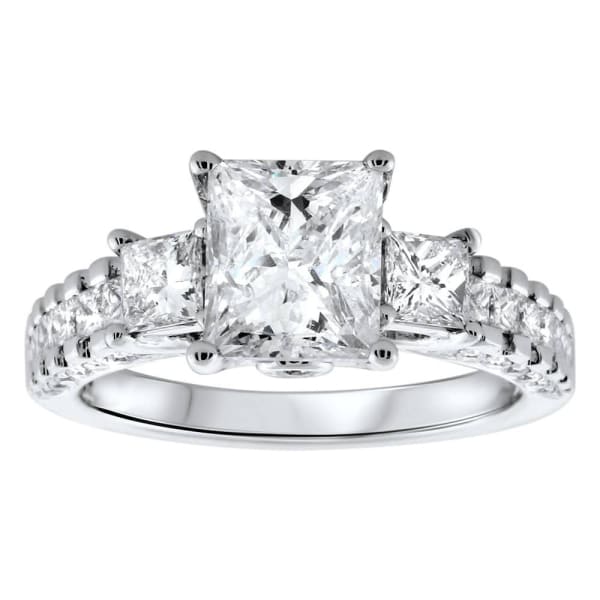 18k White Gold Engagement Ring With 3.00ct. Diamonds RN-4566000