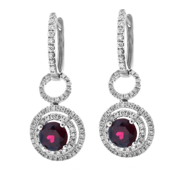 18kt Fancy Drop Earrings With 0.59ct Total Diamonds TE0721M-1