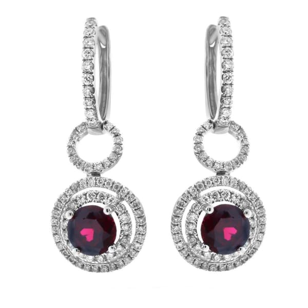18kt Fancy Drop Earrings With 0.59ct Total Diamonds TE0721M-1, left