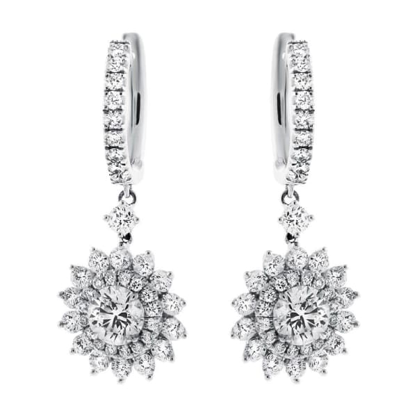 18kt Royal Collection Earrings With 3.45ct Total Diamonds EAR-20150