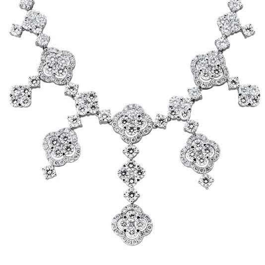 18kt White Gold Fashion Necklace With 28.00ct Diamonds NCK-105000