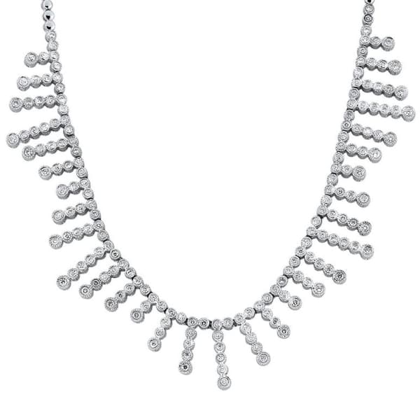 18kt White Gold Fashion Necklace With 3.60ct Diamonds EXPX10166