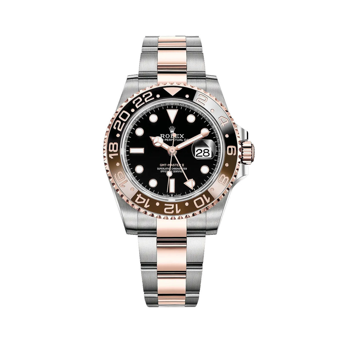 Rolex GMT Master II Root Beer Black Dial 126711chnr 0002