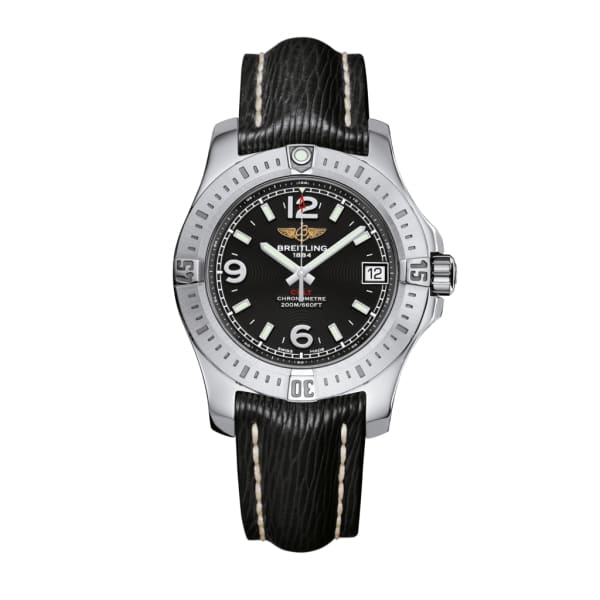 Breitling, Ladies Colt 36, Stainless Steel, Volcano Black dial Watch, Ref. # A74389111B1X1