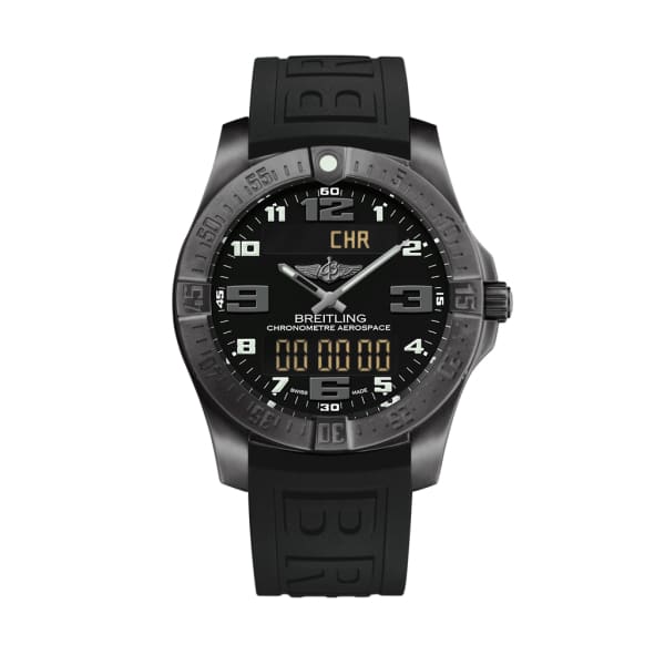 Breitling, Men’s AEROSPACE EVO, 43mm, DLC-Coated Titanium, Black dial Watch, Ref. # V79363101B1S1