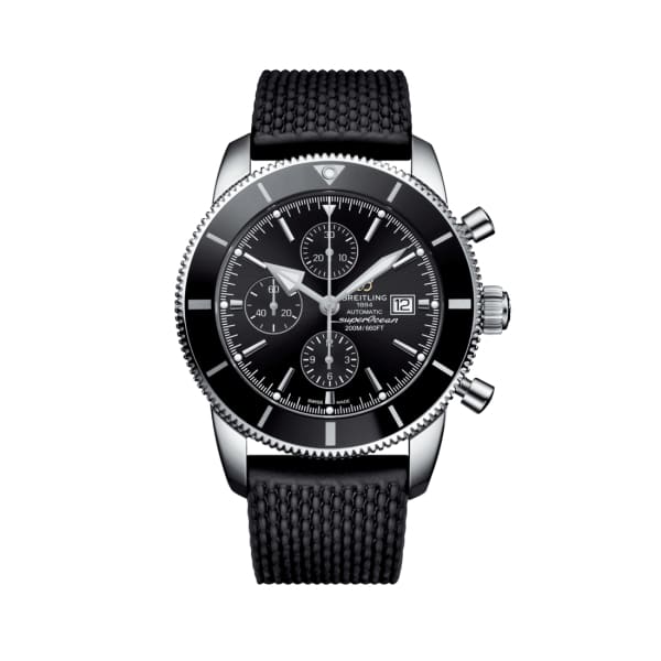 Breitling, Men’s Superocean Heritage II Chronograph 46, Stainless Steel, Volcano Black dial Watch, Ref. # A13312121B1S1