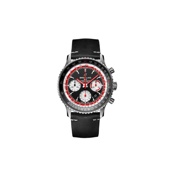 Breitling, Navitimer B01 Chronograph 43 Swissair, Stainless Steel, Black dial Watch, Ref. # AB01211B1B1X1
