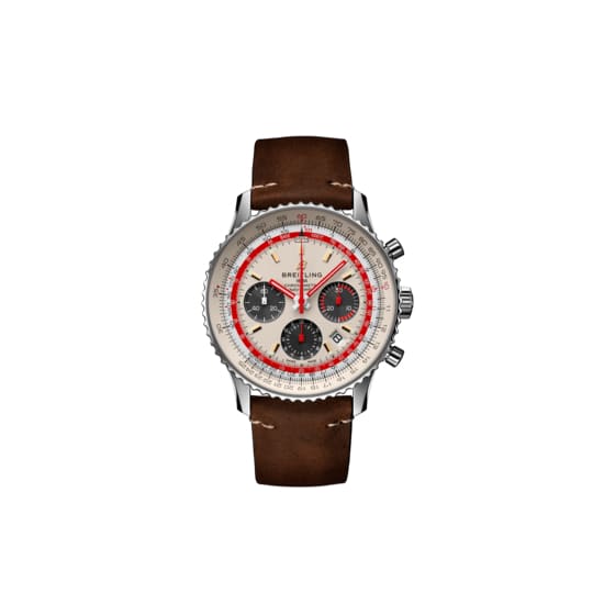 Breitling, Navitimer B01 Chronograph 43 TWA Edition, Stainless Steel, Silver dial Watch, Ref. # AB01219A1G1X1