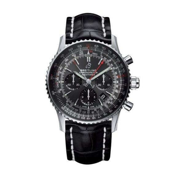 Breitling, NAVITIMER B03 CHRONOGRAPH RATTRAPANTE 45, Stainless Steel, Anthracite dial Watch, Ref. # AB03102A1F1P2