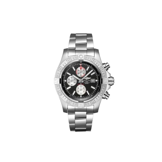 Breitling, Super Avenger II, 48mm, Stainless Steel, Volcano Black dial Watch, Ref. # A13371111B1A1
