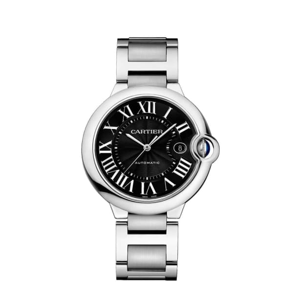 Cartier, Ballon Bleu De Cartier, Black Dial Stainless Steel Watch, Ref. # W6920042