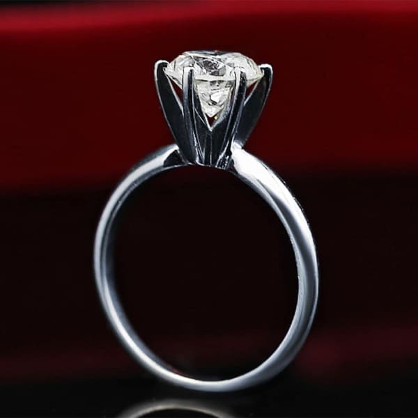 Classic White Gold Diamond Engagement Ring RN-172902