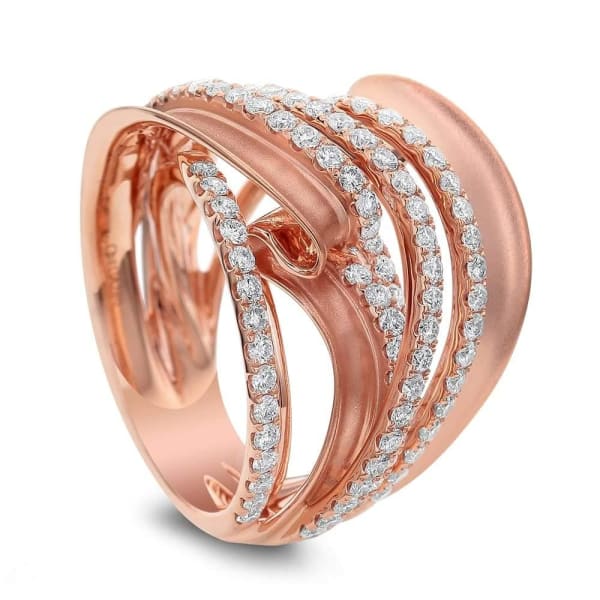 Cocktail ring with 1.65ct. of Total Diamond Weight ALR-14402, 18k Everose Gold