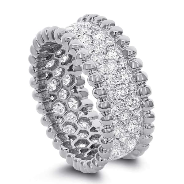 Cocktail ring with 2.15ct. of Total Diamond Weight ALR-13618, 18k White Gold