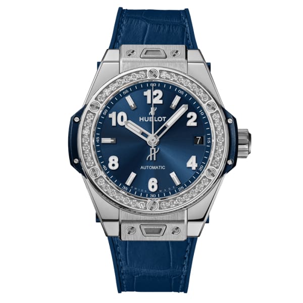 Hublot, Big Bang One Click Steel Blue Diamonds Watch, Ref. # 465.SX.7170.LR.1204