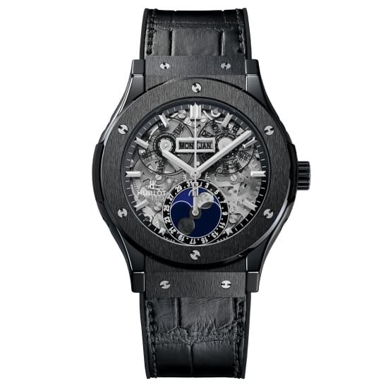 Hublot, Classic Fusion Aerofusion Moonphase Black Magic Watch, Ref. # 517.CX.0170.LR
