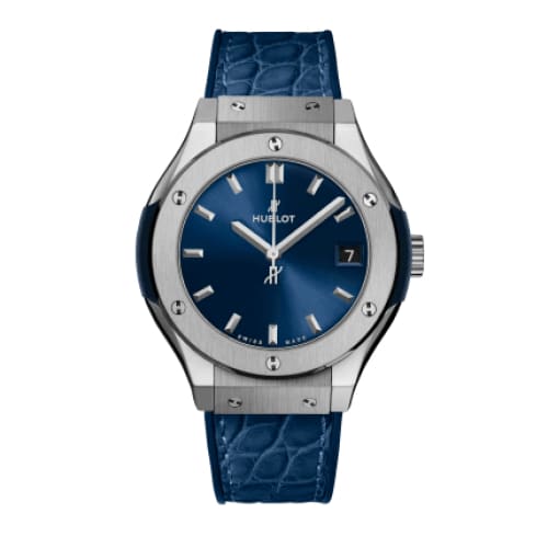 Hublot, Classic Fusion Titanium Blue Watch, Ref. # 581.NX.7170.LR