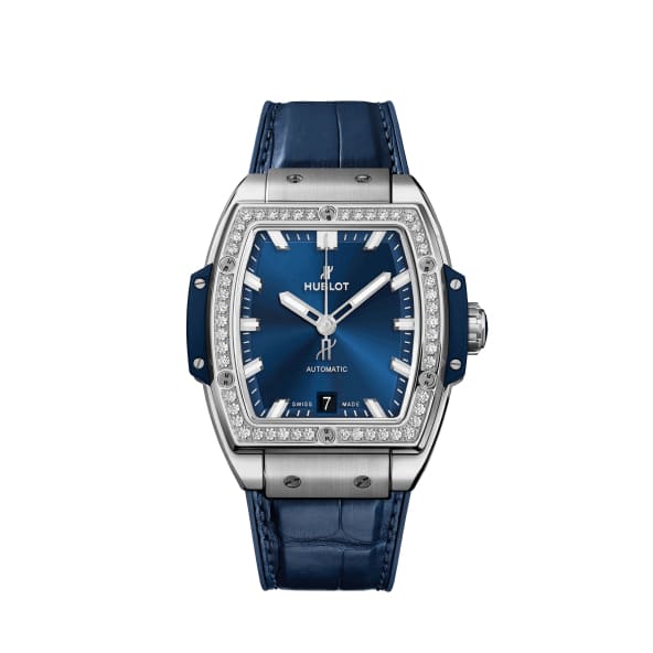 Hublot, Spirit Of Big Bang Titanium Blue Diamonds Watch, Ref. # 665.NX.7170.LR.1204