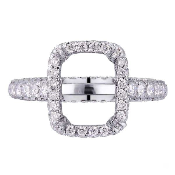 Modern elegant halo 18k white gold ring 1.2ct diamonds KR11021XD200
