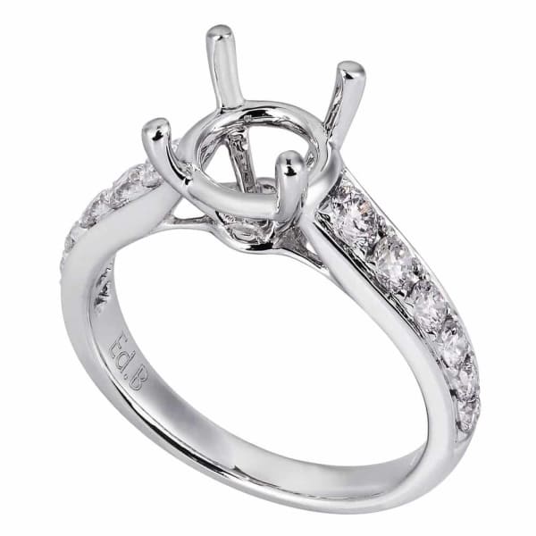 Modern feminine design sparkling white gold engagement ring with .70ctw diamonds KR08340XD200A, Main view