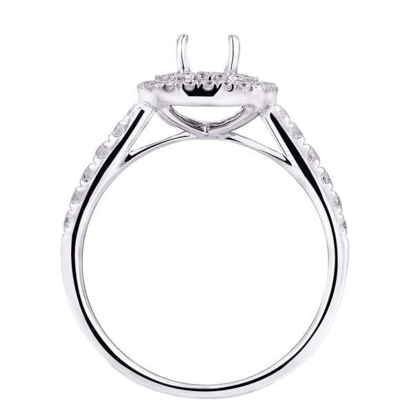 Modern unique 18K white gold engagement ring features .50ctw diamonds KR10710XD25, Profile