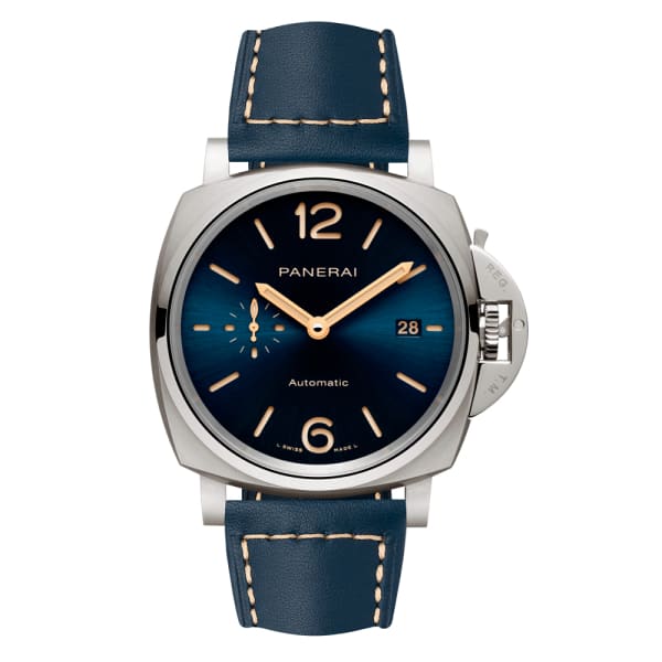 Panerai, Luminor Due - 42mm, Grey Titanium Case, Blue Sun-brushed dial Watch, Ref. # Pam00927