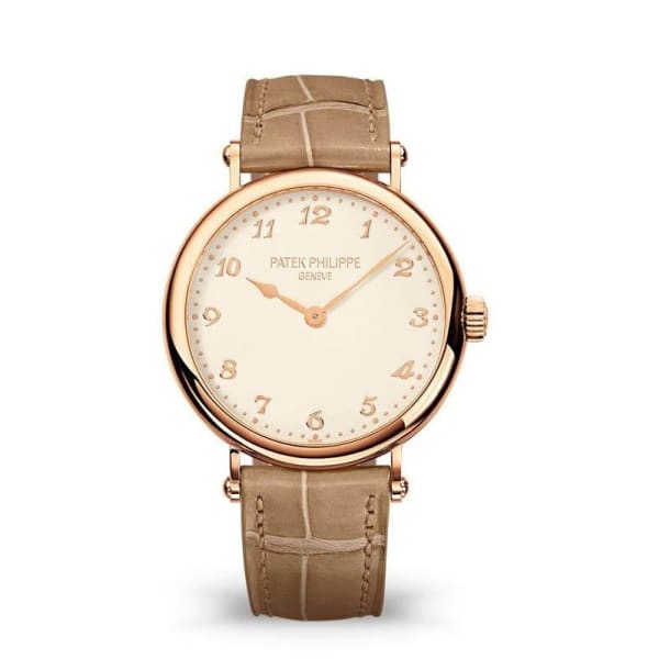 Patek Philippe, Calatrava 18k Rose Gold 7200R-001 with Silvery Grained dial Watch