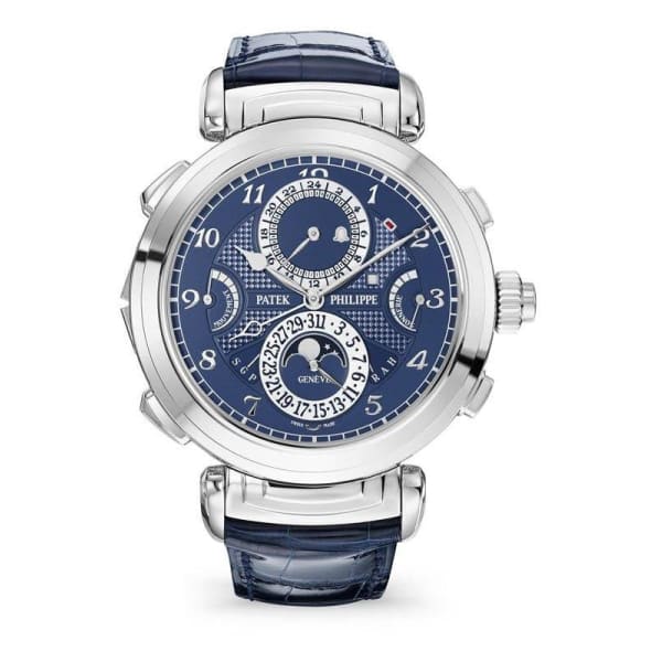Patek Philippe, Grand Complications 18k White Gold 6300G-010 with Blue Opaline dial Watch