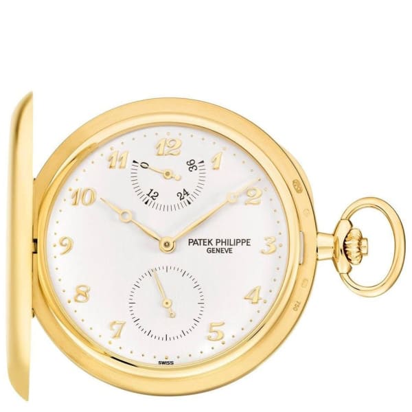Patek Philippe, Pocket Watch 18k Yellow Gold 983J-001 with Silvery Opaline dial
