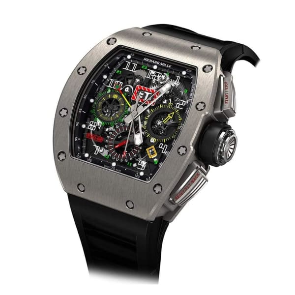 RICHARD MILLE, Automatic Flyback, Chronograph Dual Time Zone, Titanum watch, Ref. # RM 11-02