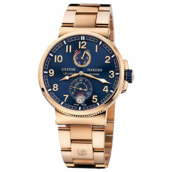 Ulysse Nardin, Marine Chronometer Manufacture 43mm Rose Gold Watch, Ref. # 1186-126-8M/63