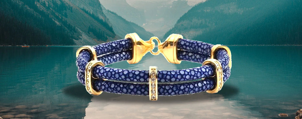 Leather Bracelets for Sale by Diamond Source NYC