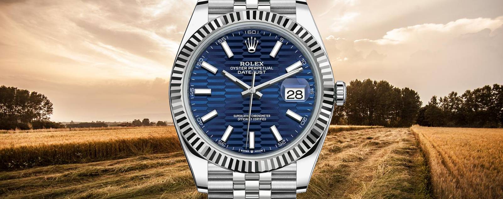 Rolex oyster perpetual datejust blue sale