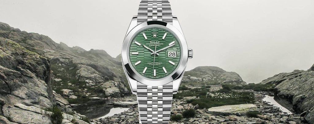 Genuine Rolex Datejust Green Dial Watches for Sale by Diamond Source NYC