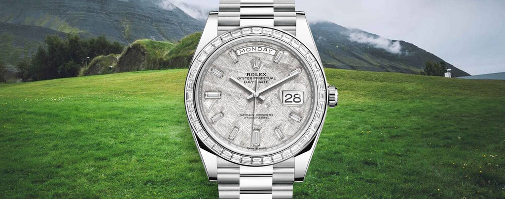 Genuine Rolex Day-Date 40 Platinum Watches for Sale by Diamond Source NYC