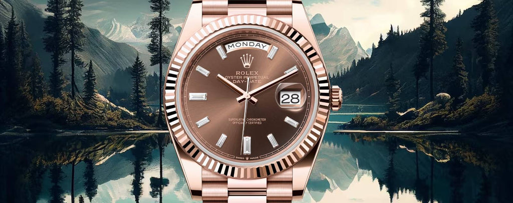 Genuine Rolex Day Date 40 Rose Gold for sale by Diamond Source NYC