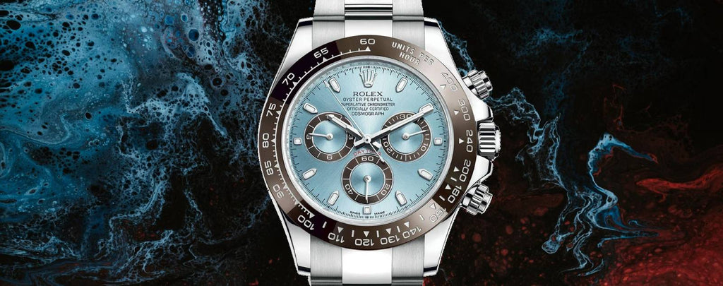 Genuine Rolex Daytona Ice Blue Watches for Sale by Diamond Source NYC