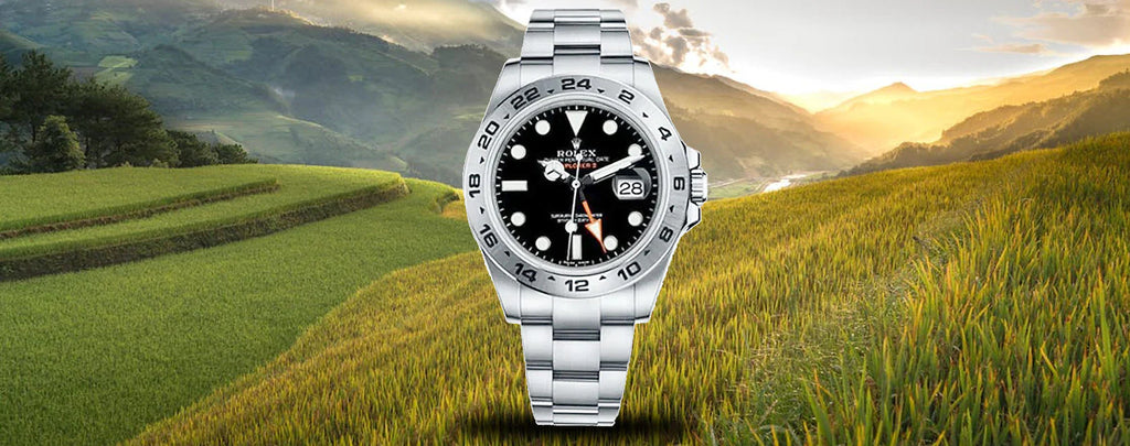 Genuine Rolex Explorer 2 Watches for Sale by Diamond Source NYC