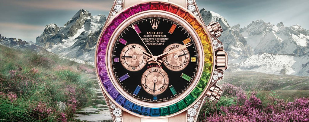 Genuine Rolex Rainbow Daytona Watches for Sale by Diamond Source NYC