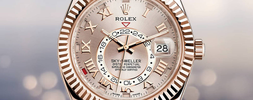 Genuine Rolex Sky Dweller Sundust Dial Watches for sale by Diamond Source NYC