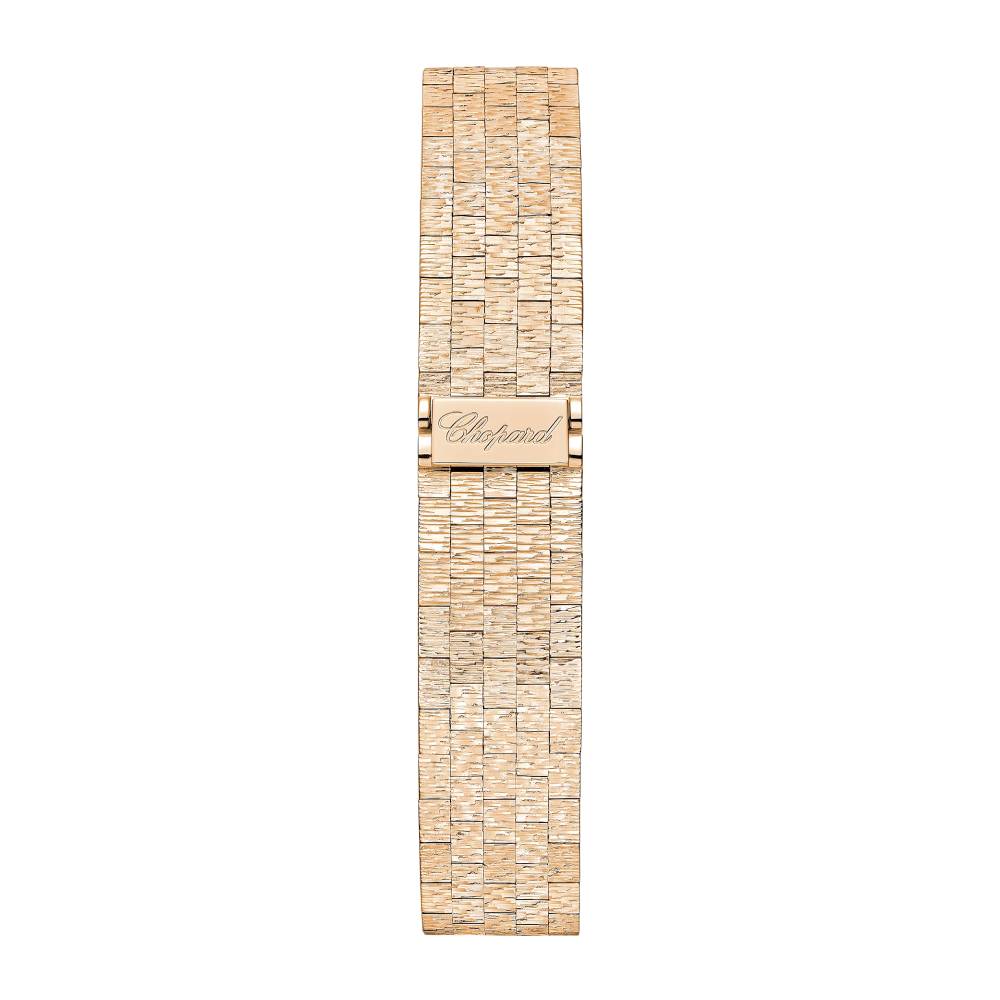 2025 Model Chopard L'Heure Du Diamant Round 26 mm Watch - Ref: 10A178-5311 - Green Dial in 18k Rose Gold Bracelet