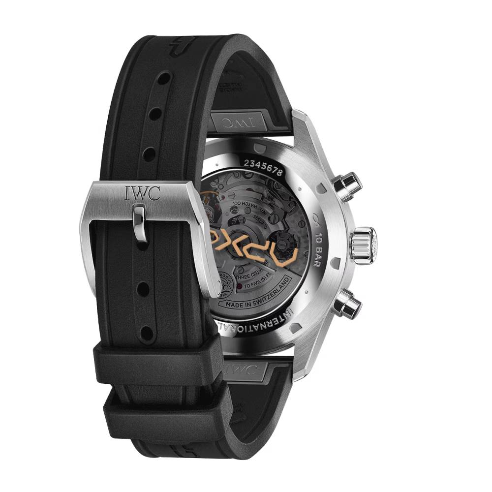 2025 Model IWC Pilot’s Watch Chronograph APXGP 41mm - Ref: IW378009 Black Dial in Stainless Steel Case, Black Rubber